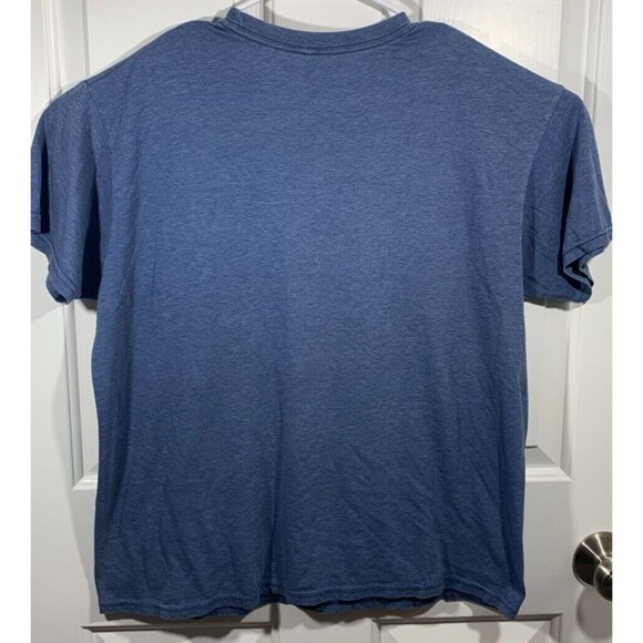 XL 2015 Nirvana Blue Yellow Happy Face Logo Short Sleeve T-Shirt Band Shirt - Picture 6 of 9